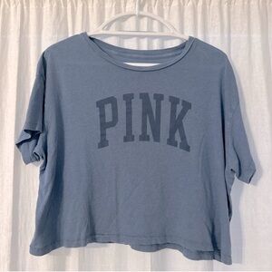 *SOLD* Blue PINK Logo T-Shirt